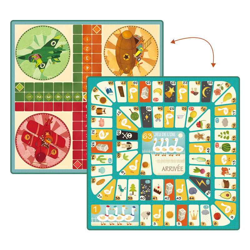 Mideer Classic Board Games: Parcheesi and More Games
