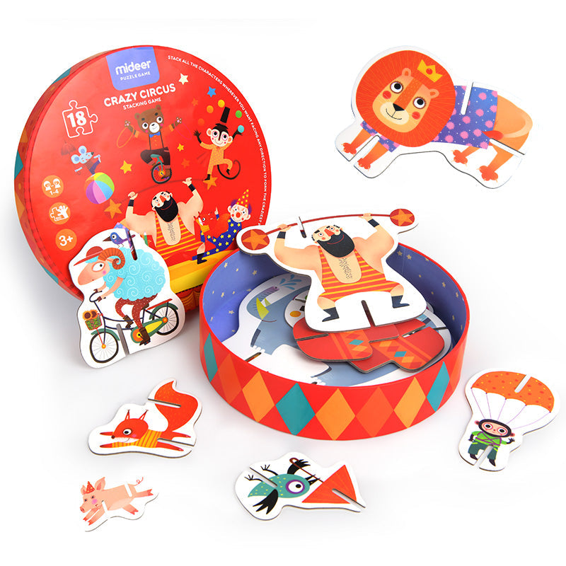 Mideer 3-D Creative Stacking Puzzle Crazy Circus Puzzle