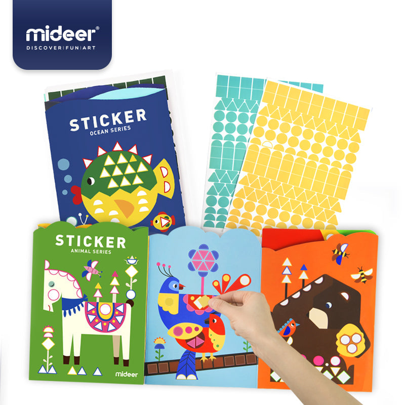 Mideer Sticker Book Kit – Animal Series Educational