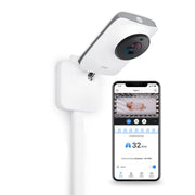 Mikucare Miku Pro Smart Baby Monitor with Wall Mount Kit
