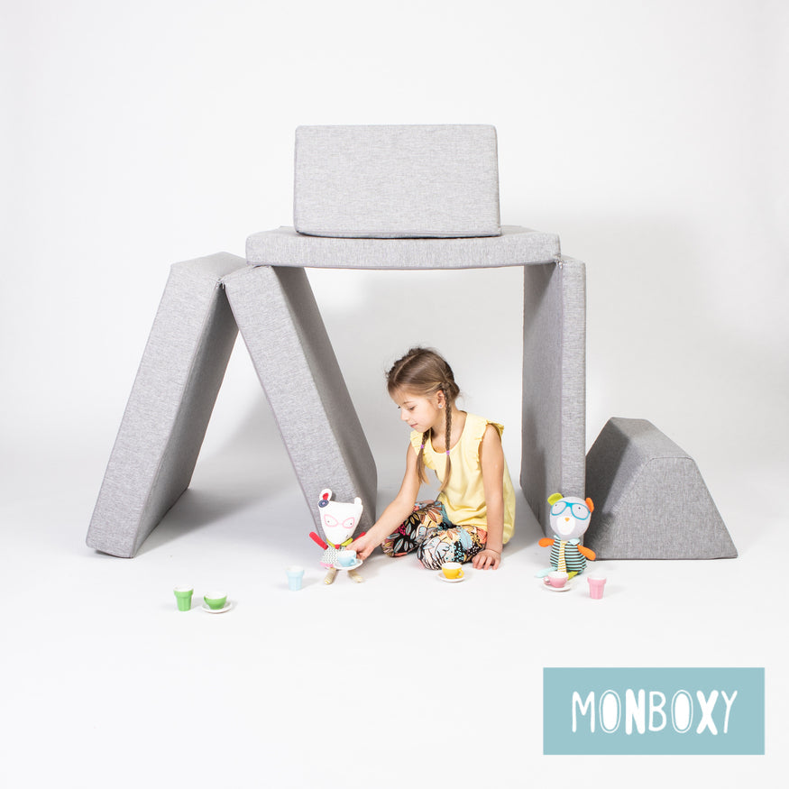 Monboxy OEKO-TEX Play Couch with Fabric Cover