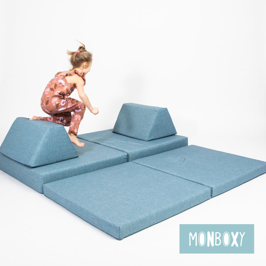 Monboxy OEKO-TEX Play Couch with Fabric Cover