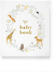 Blush and Gold My Baby Book - Baby Memory Book - Animals