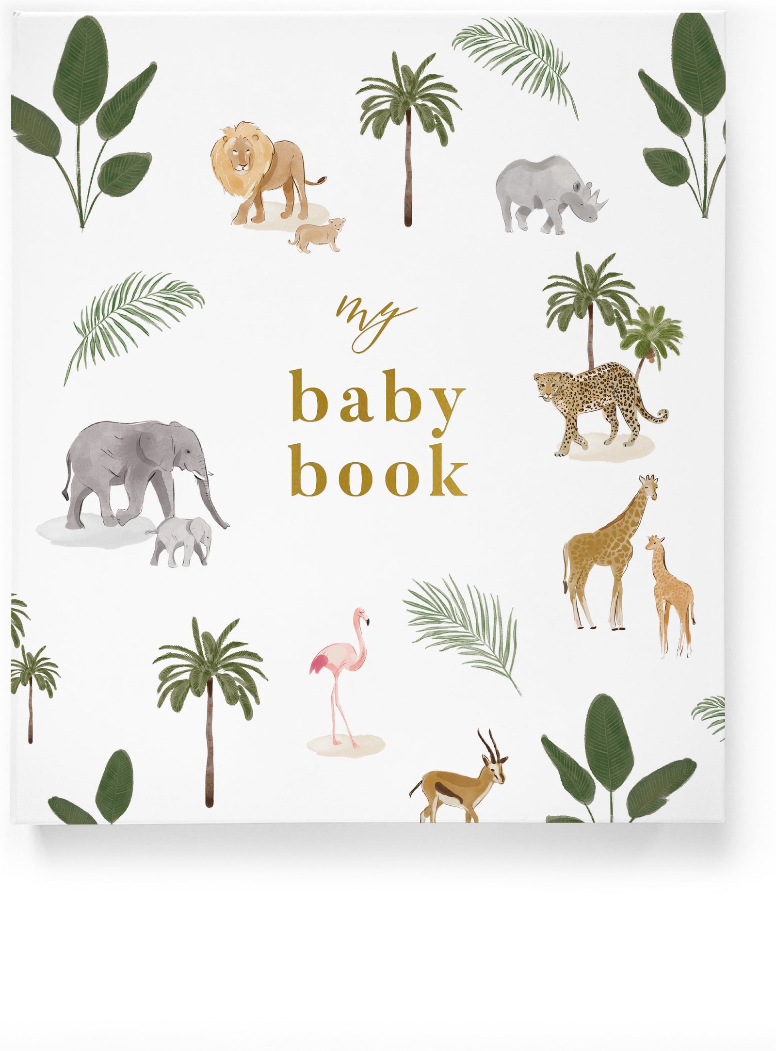 My Baby Book Baby Memory Book Jungle Blush And Gold