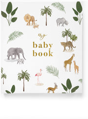 Blush and Gold My Baby Book - Baby Memory Book - Jungle