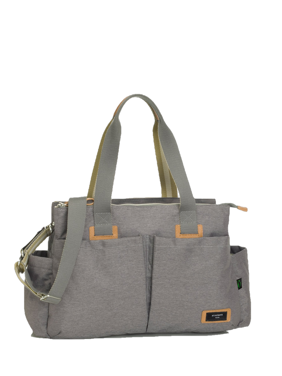Storksak Eco Shoulder Bag Grey Shoulder Bags