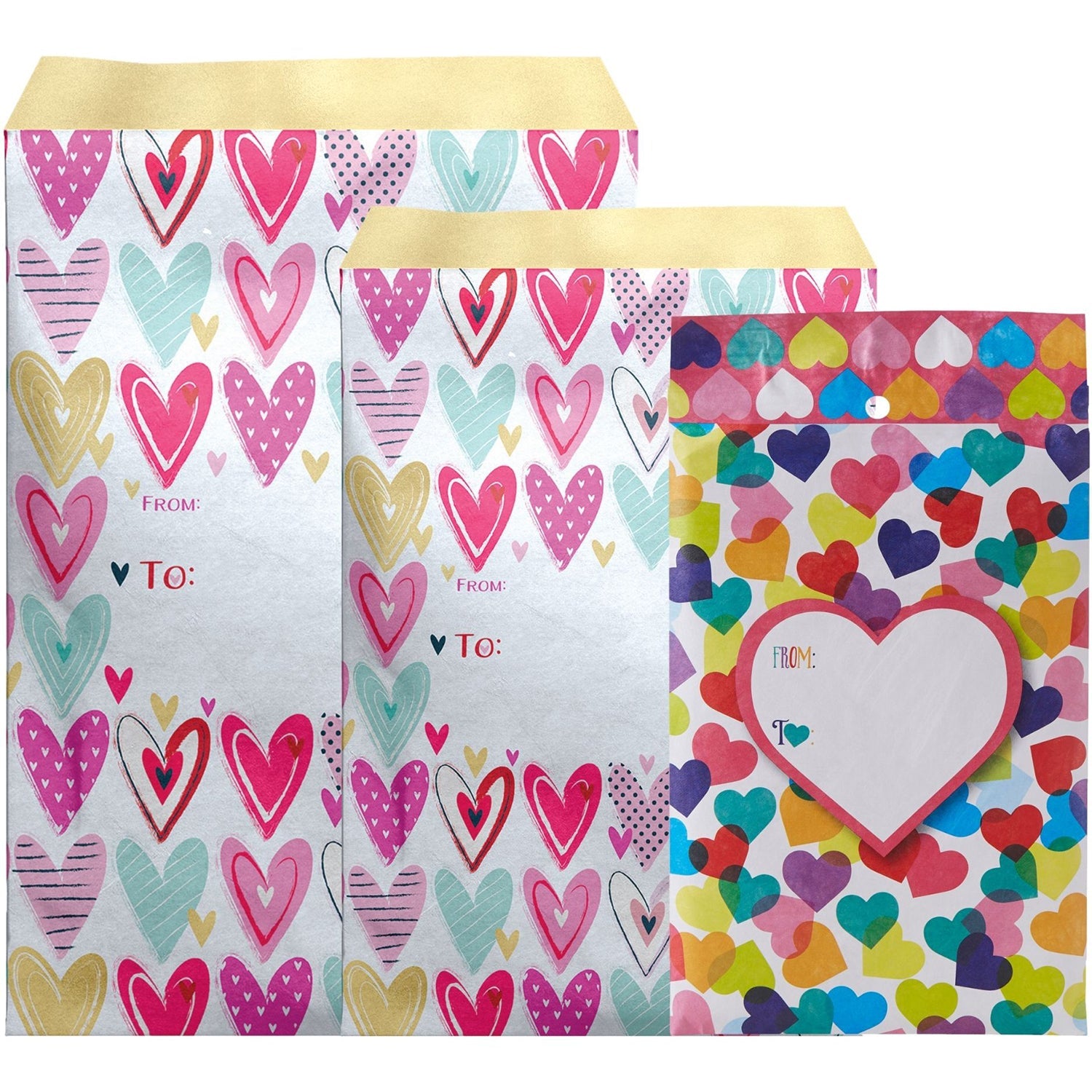 12 Count Love Decorative Foam Padded Mailing Envelopes