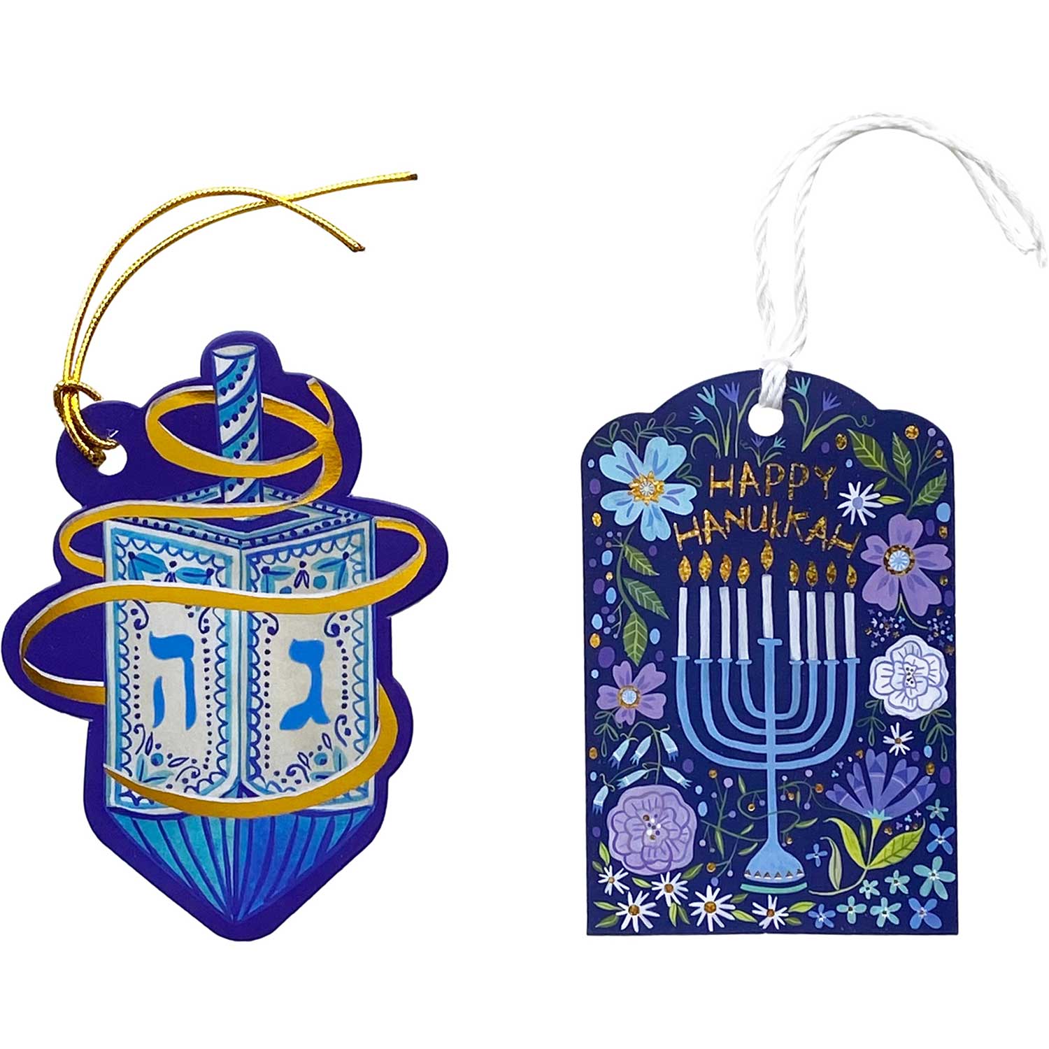 Hanukkah, Jewish Holidays Gift Tags with Tie String