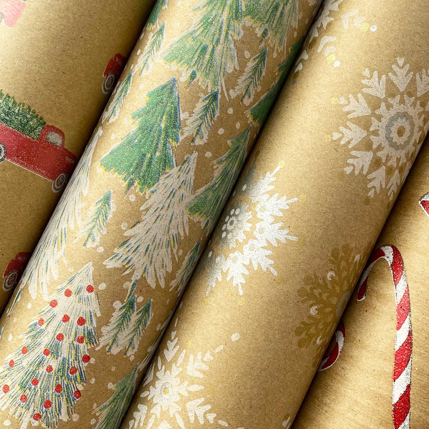 Kraft Wrapping Paper Roll Bundle