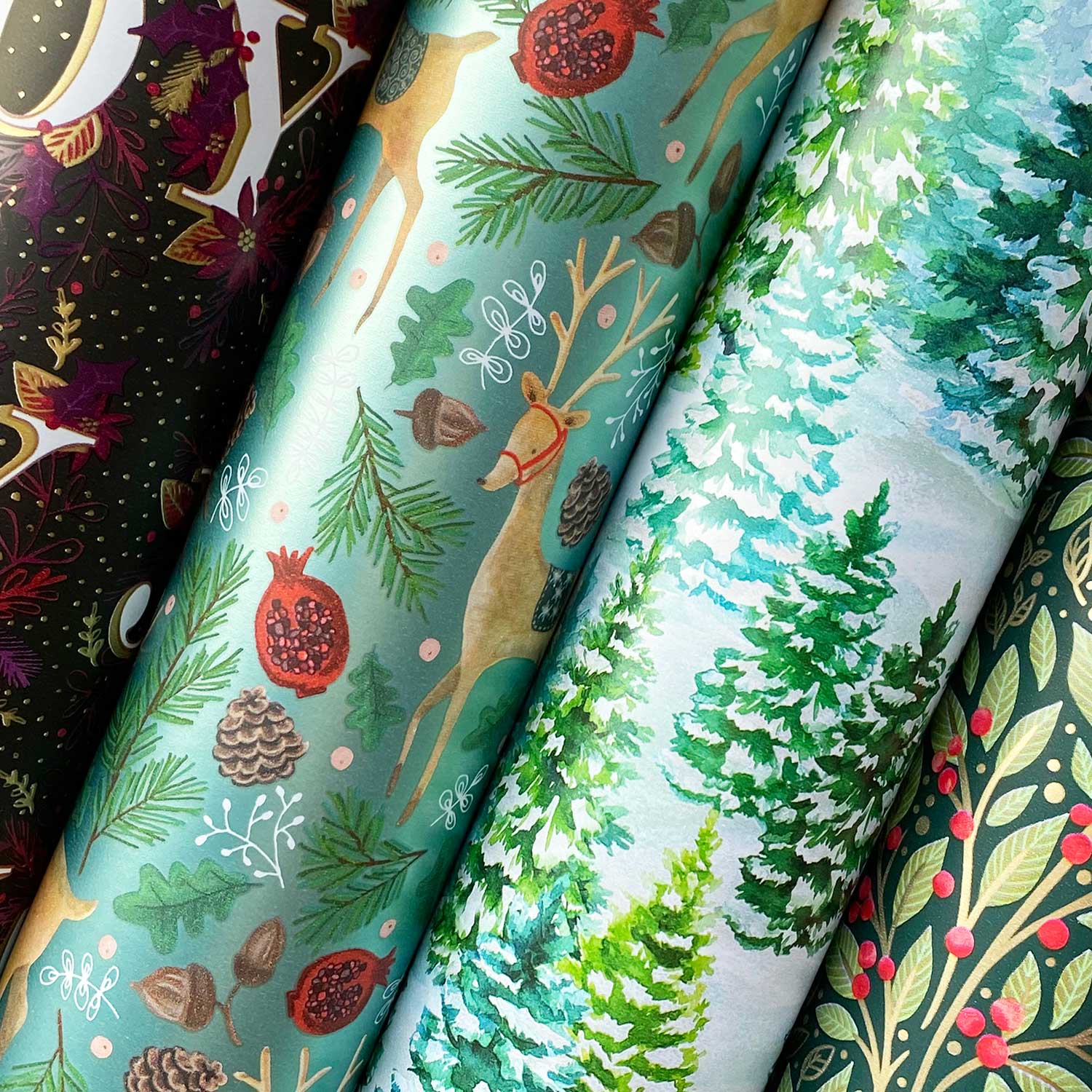 Mature Christmas Wrapping Paper Roll Bundle