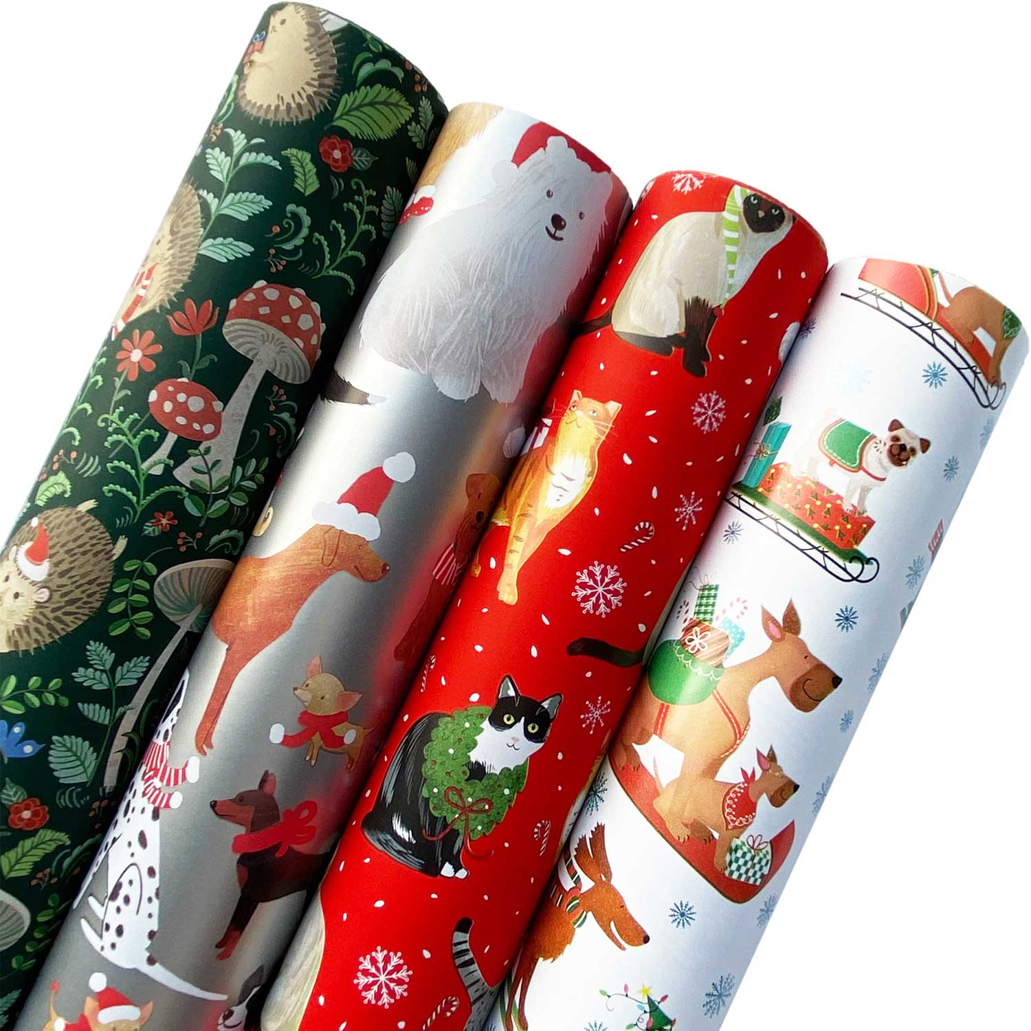 Kids Christmas Wrapping Paper Roll Bundle