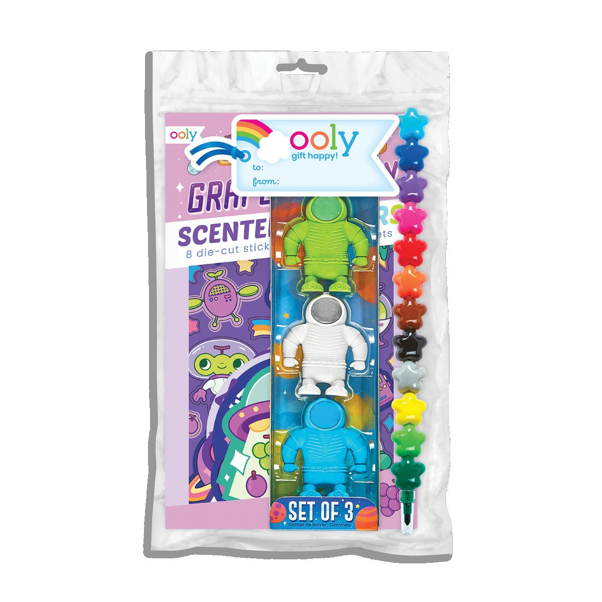 OOLY Galaxy Astronauts Happy Pack Party Favors