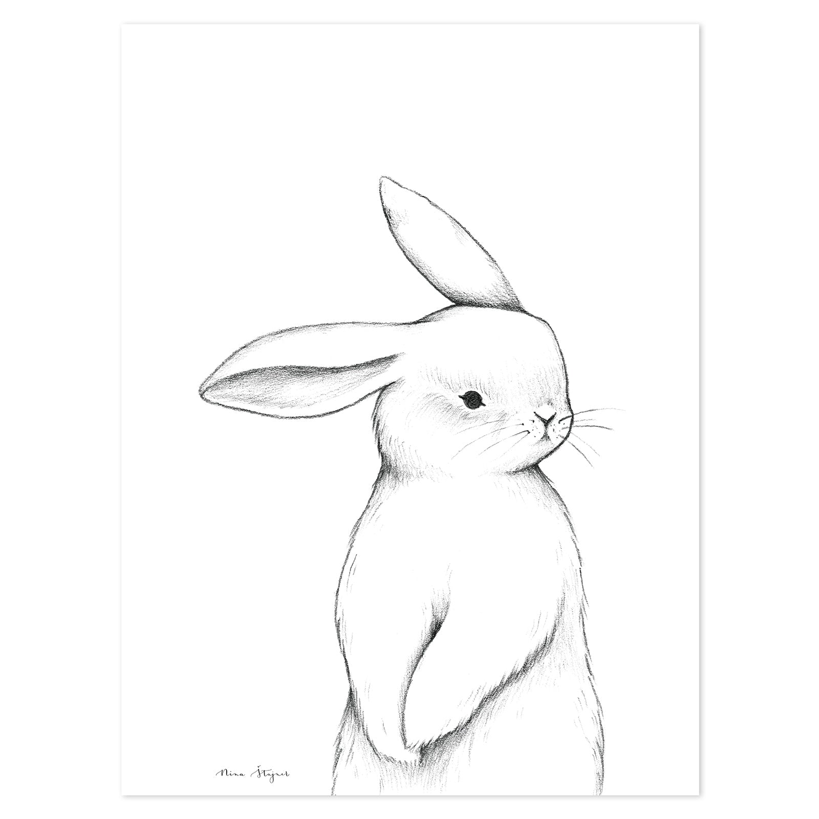 Lilipinso Art Print - Bunny Front View