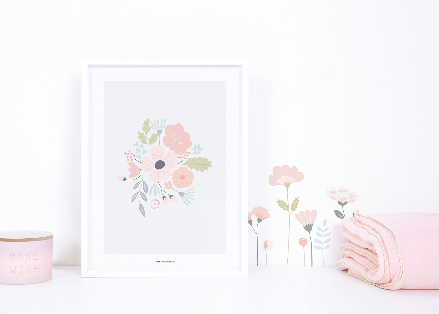 Lilipinso Art Print - Bloom Rounded Bouquet