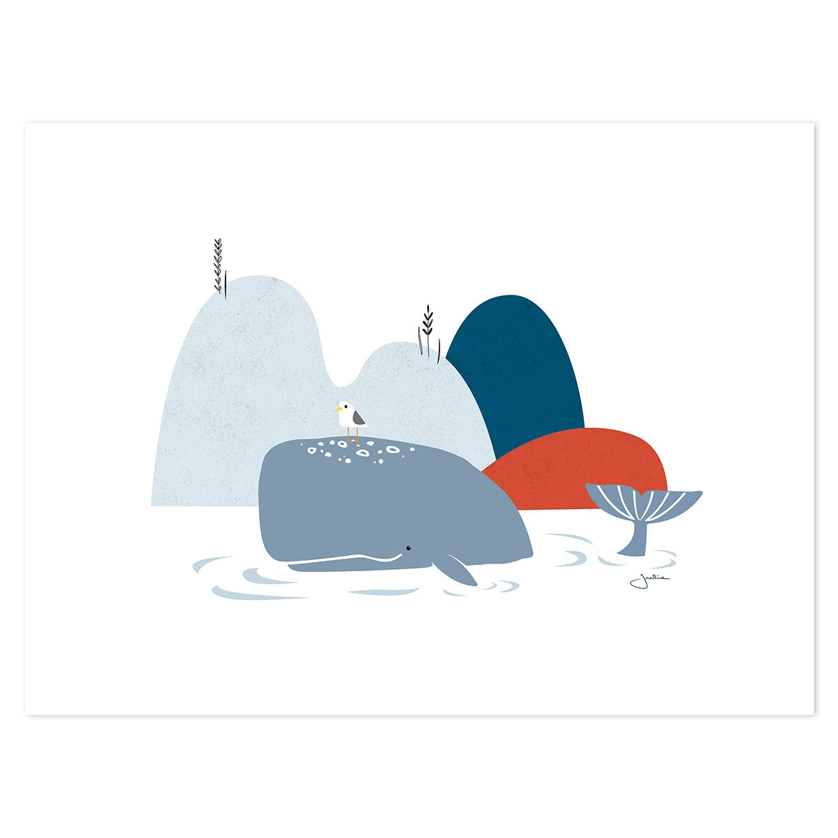 Lilipinso Art Print - The Whale