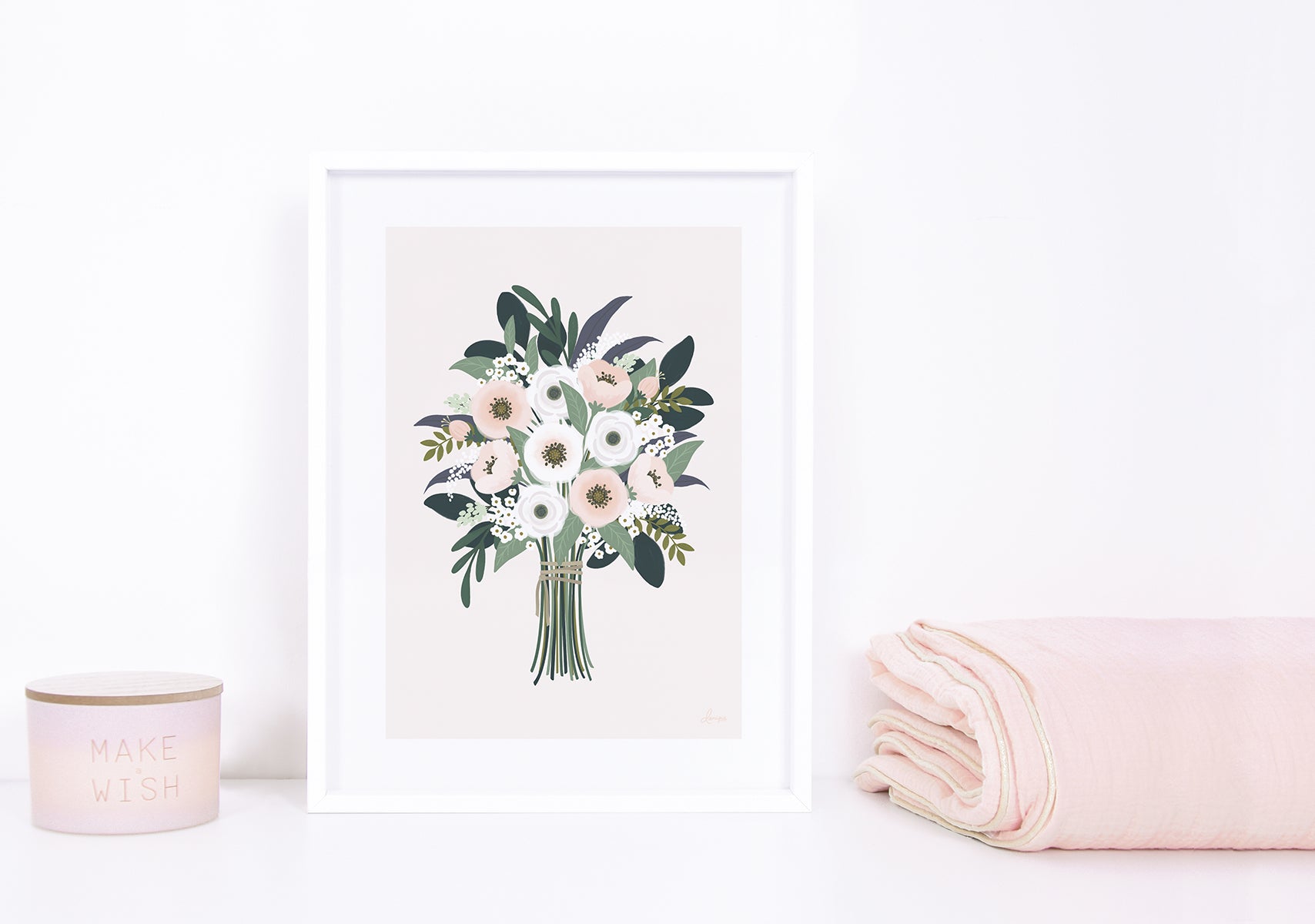 Lilipinso Framed Art Print - Nice Bouquet