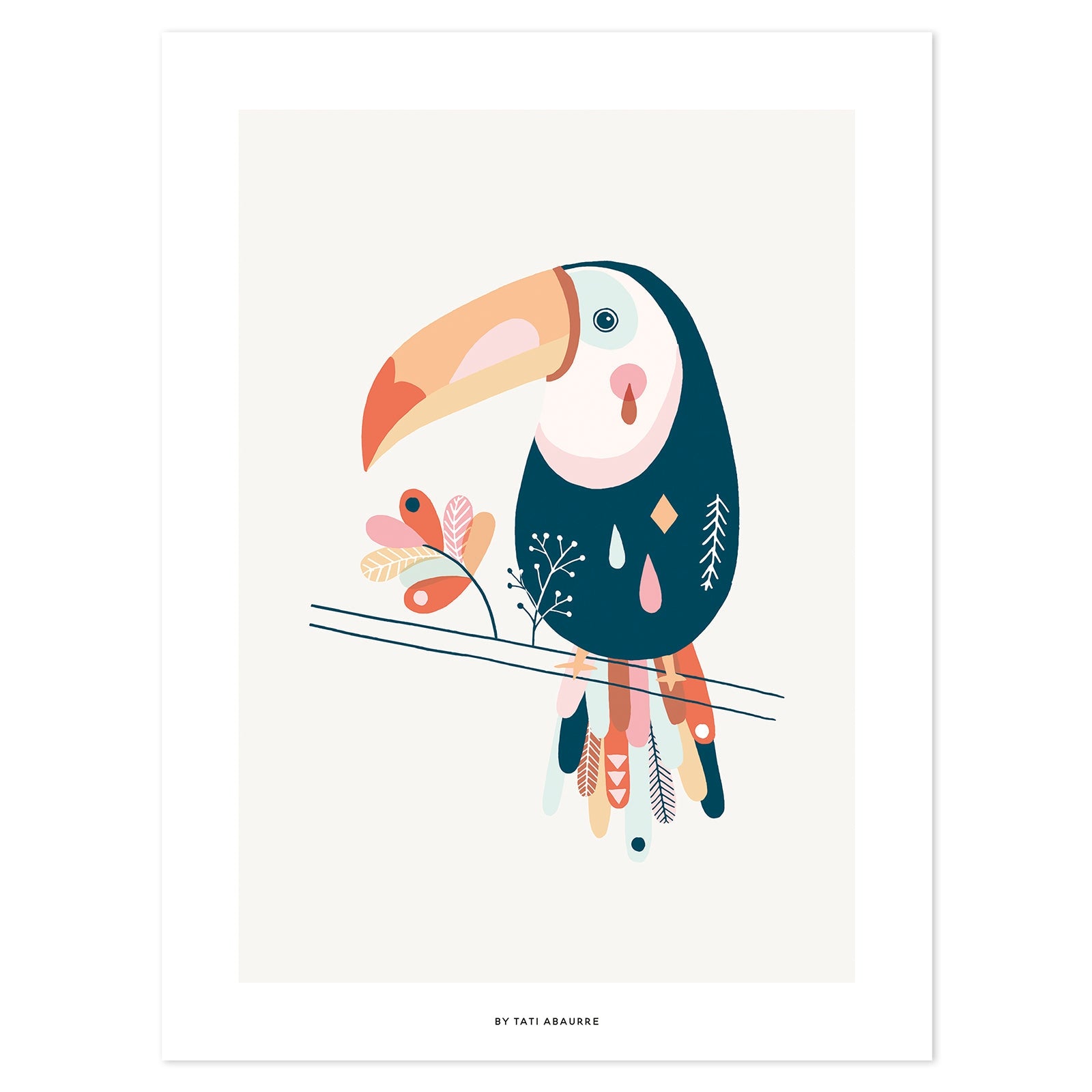 Lilipinso Art Print - Pastel Toucan