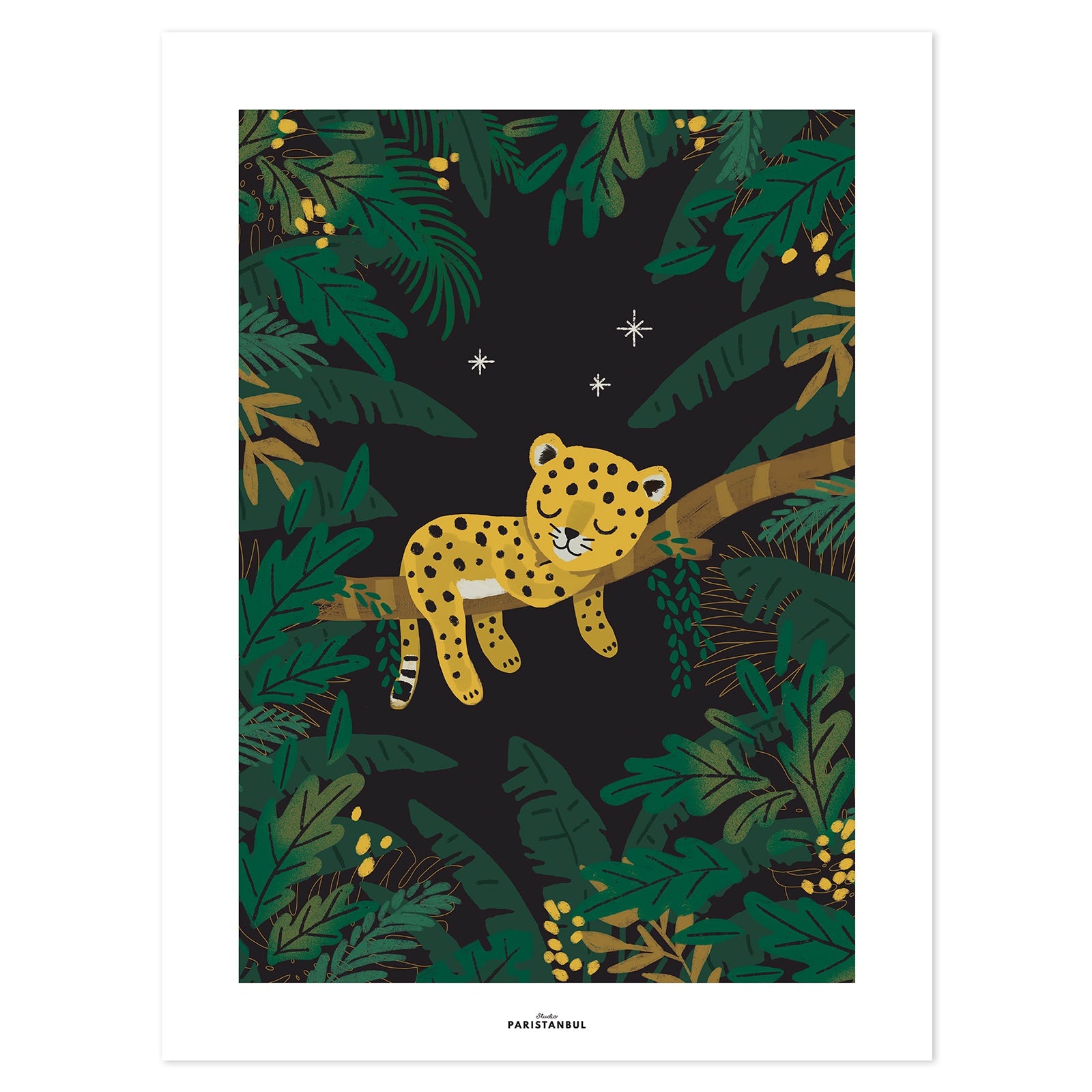 Lilipinso Art Print - Sleepy Little Cheetah