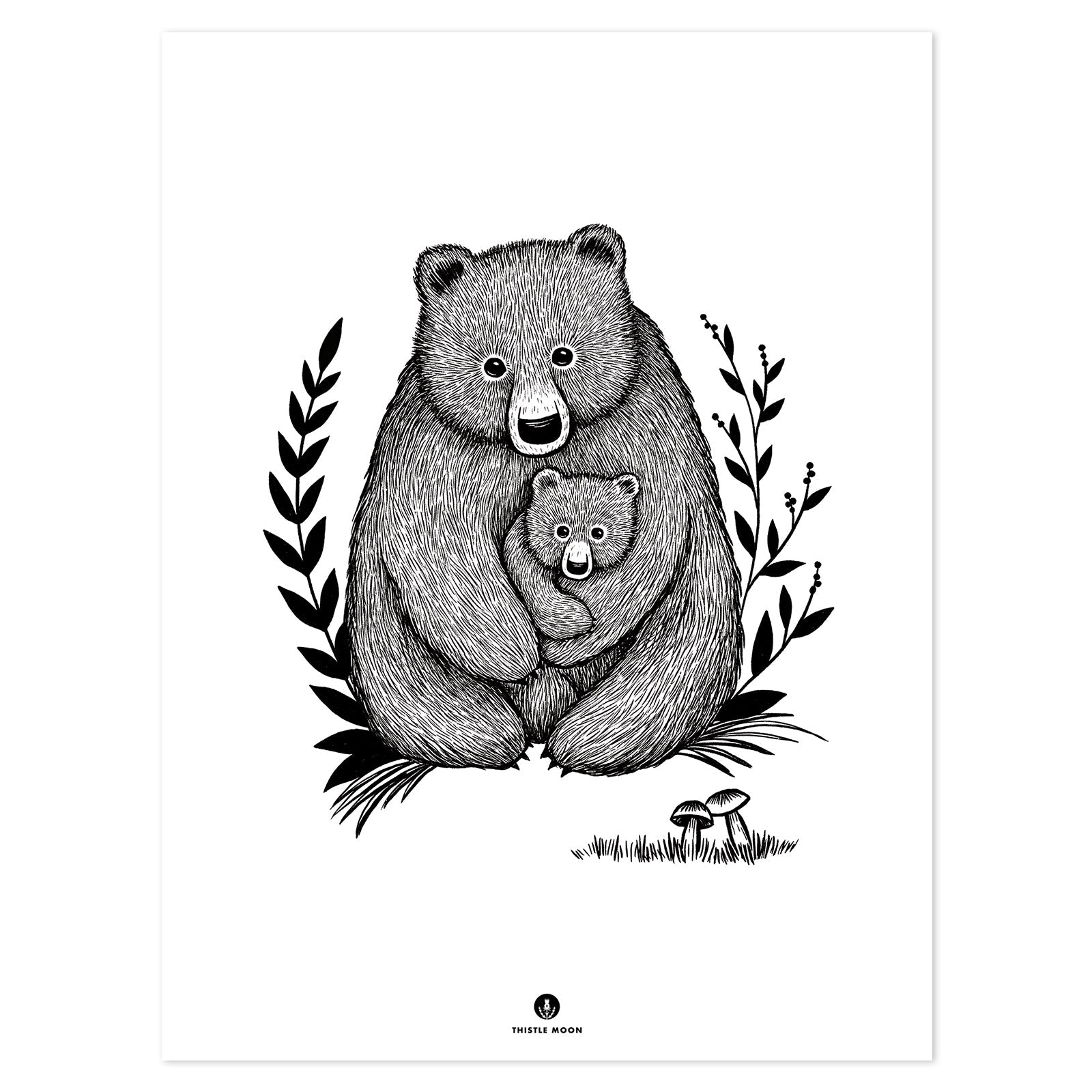 Lilipinso Art Print - Family Bear