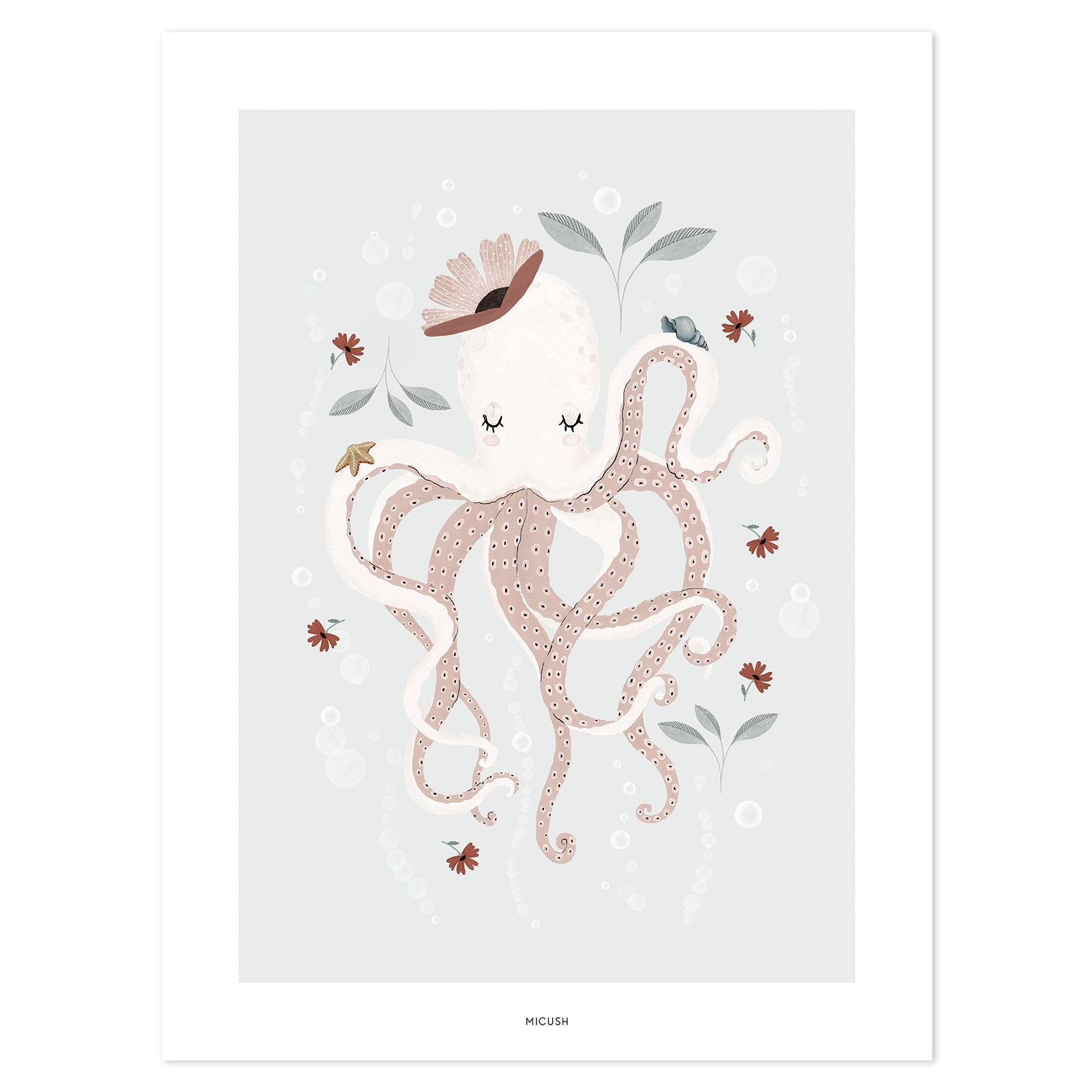 Lilipinso Art Print - Lady Octopus