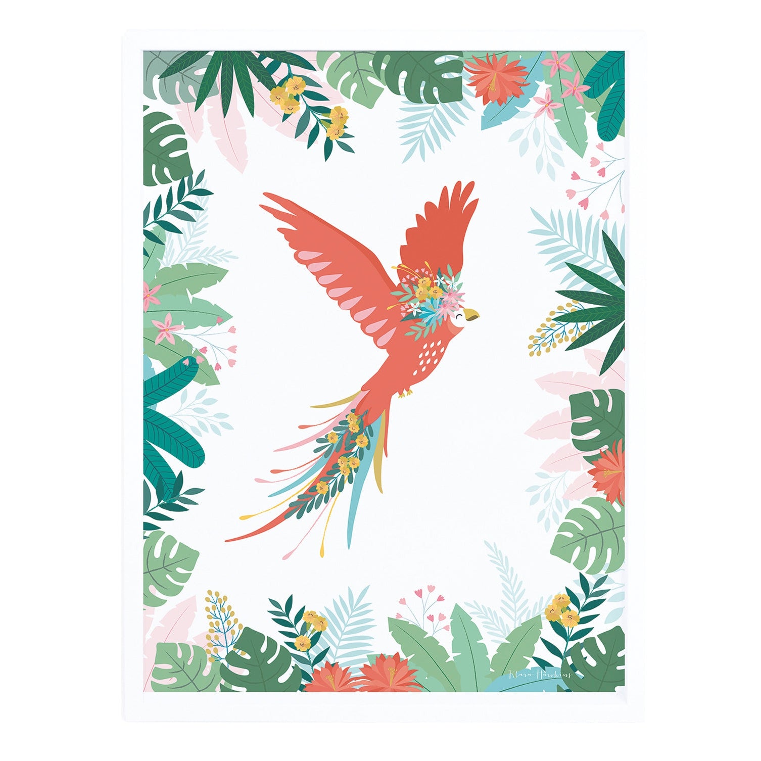 Lilipinso Framed Art Print - Parrot'S Flight