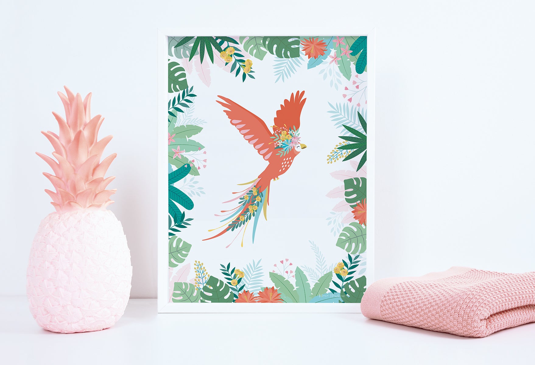 Lilipinso Framed Art Print - Parrot'S Flight