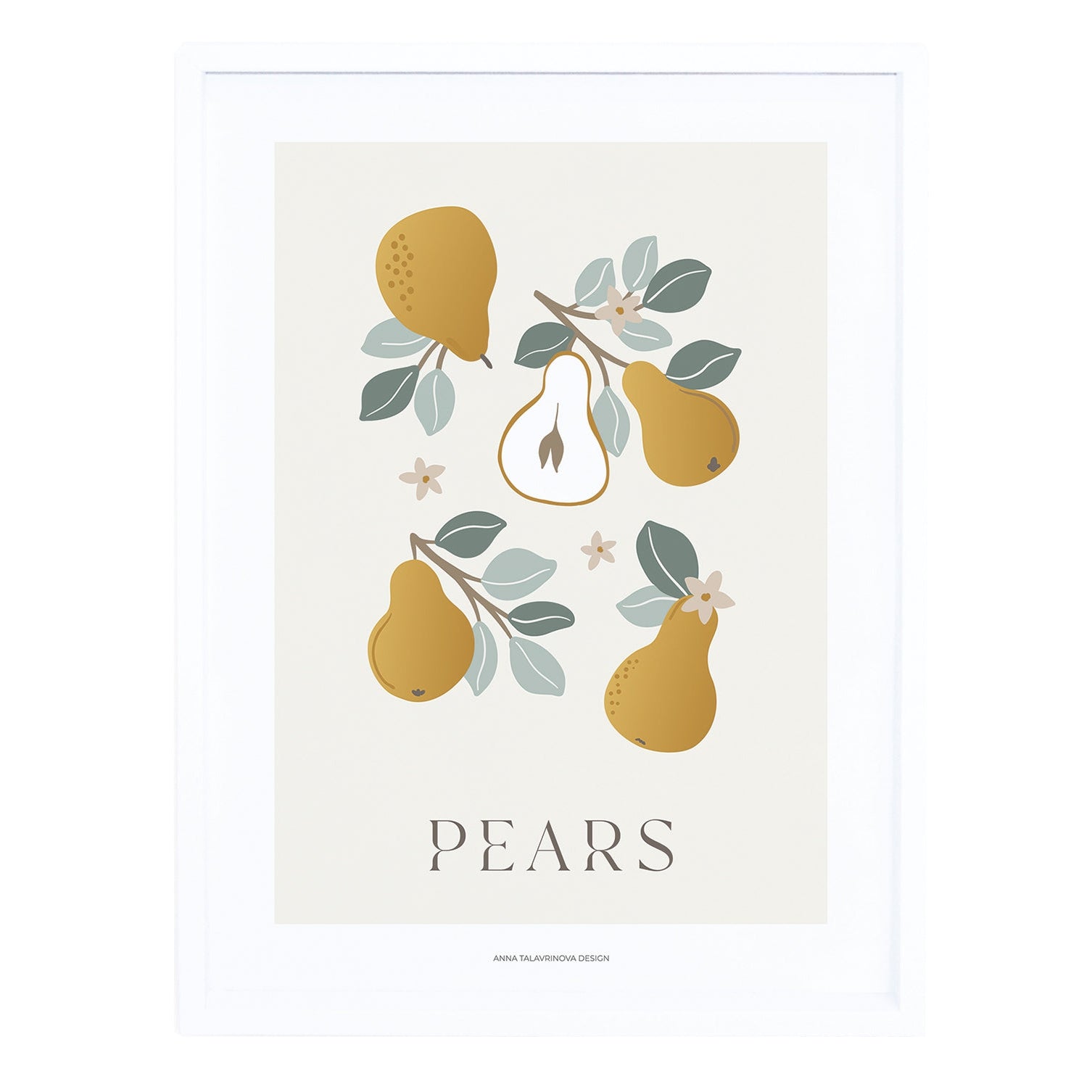 Lilipinso Framed Art Print - Pears