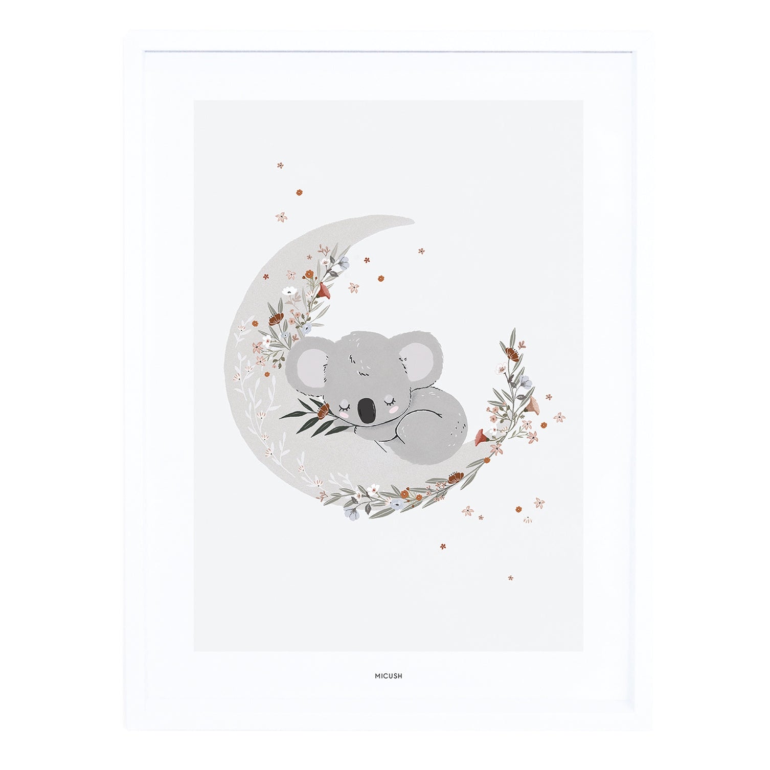 Lilipinso Framed Art Print - Cute Koala
