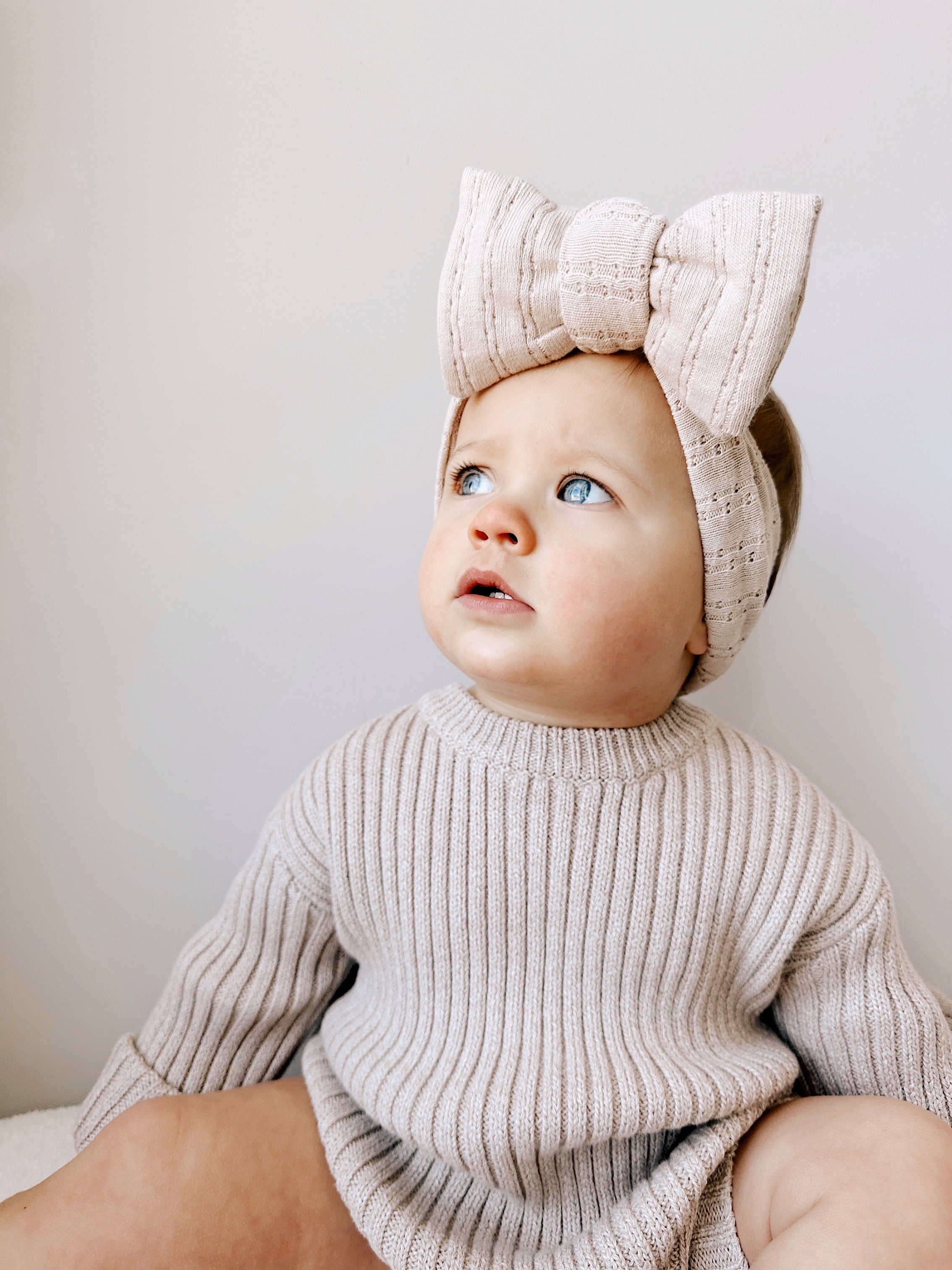 Chunky Rib Romper - Heather Beige