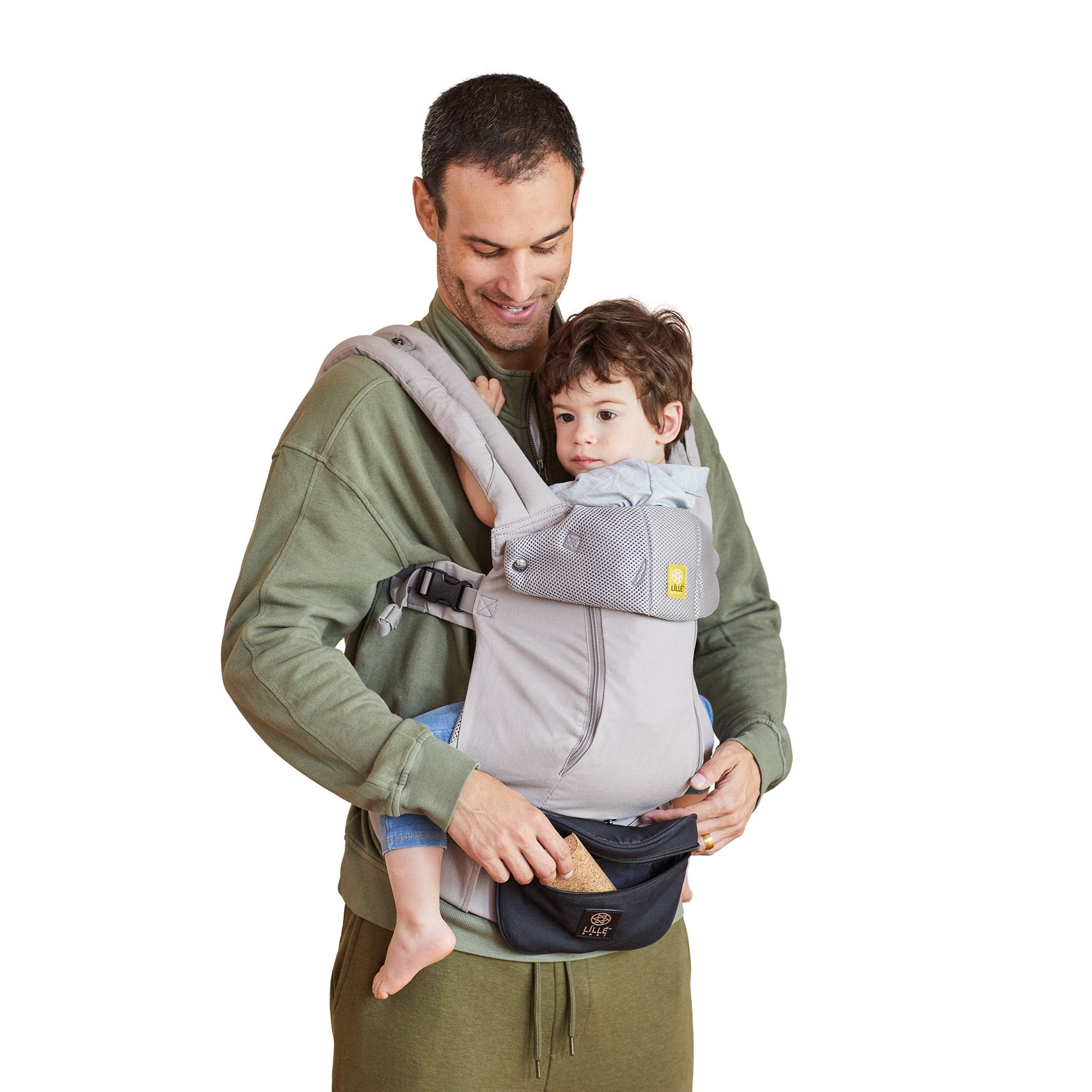 Pocket Pouch Universal Baby Carrier Pocket In Black