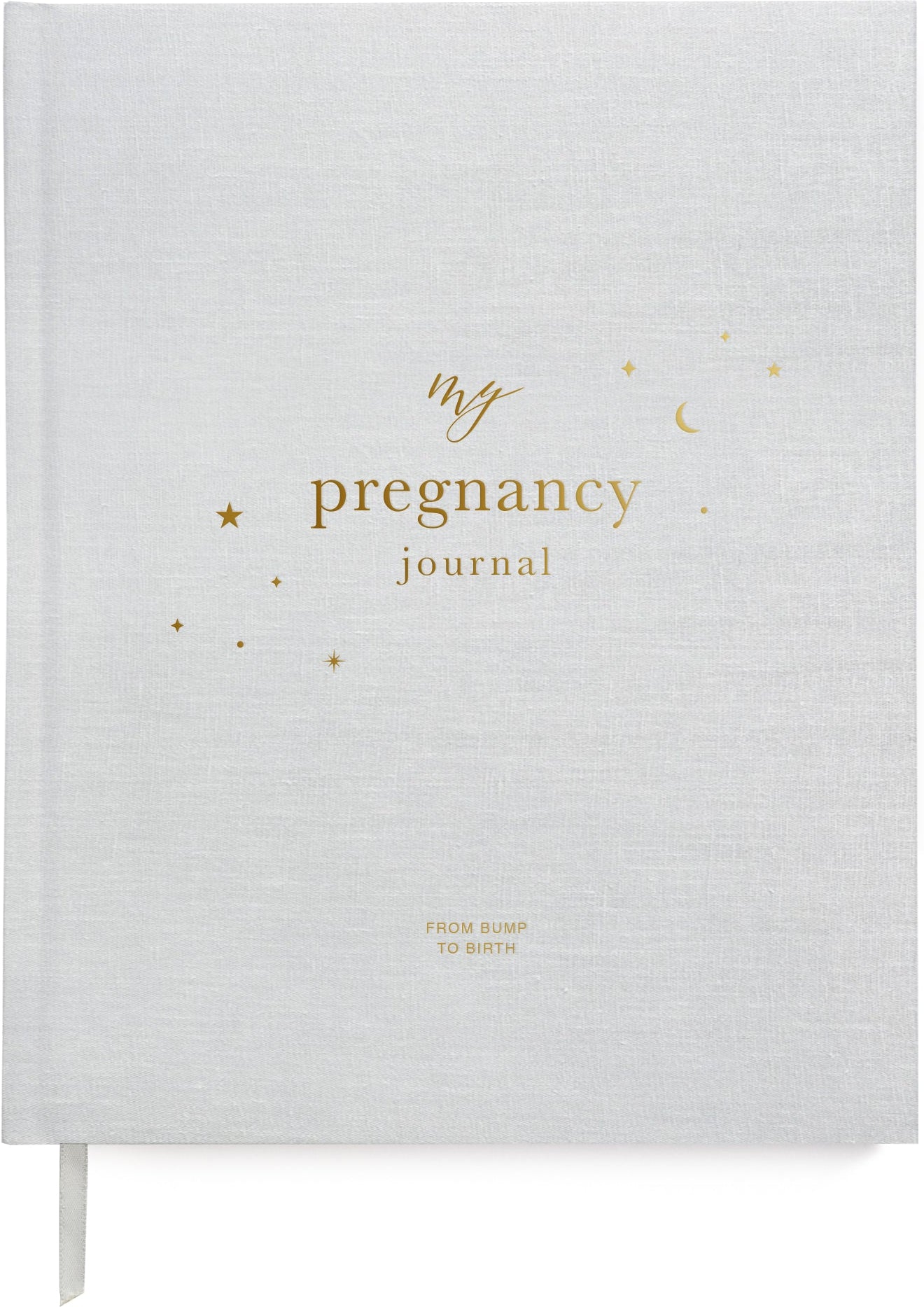 Blush and Gold My Pregnancy Journal - Grey with Gilded Edges Memory Book