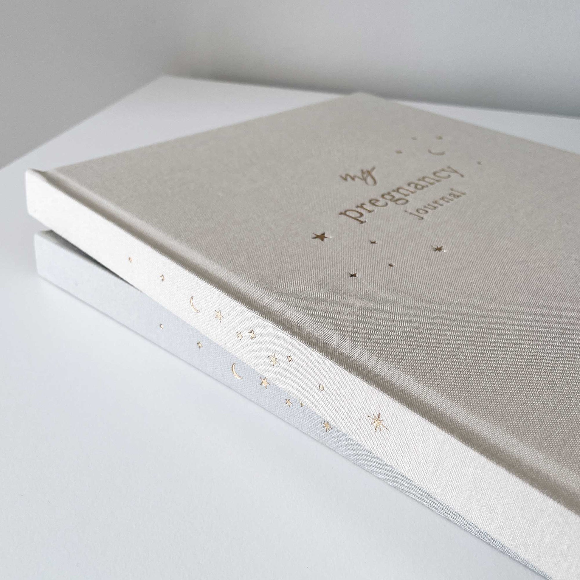Blush and Gold My Pregnancy Journal - Pearl with Gilded Edges Memory Book