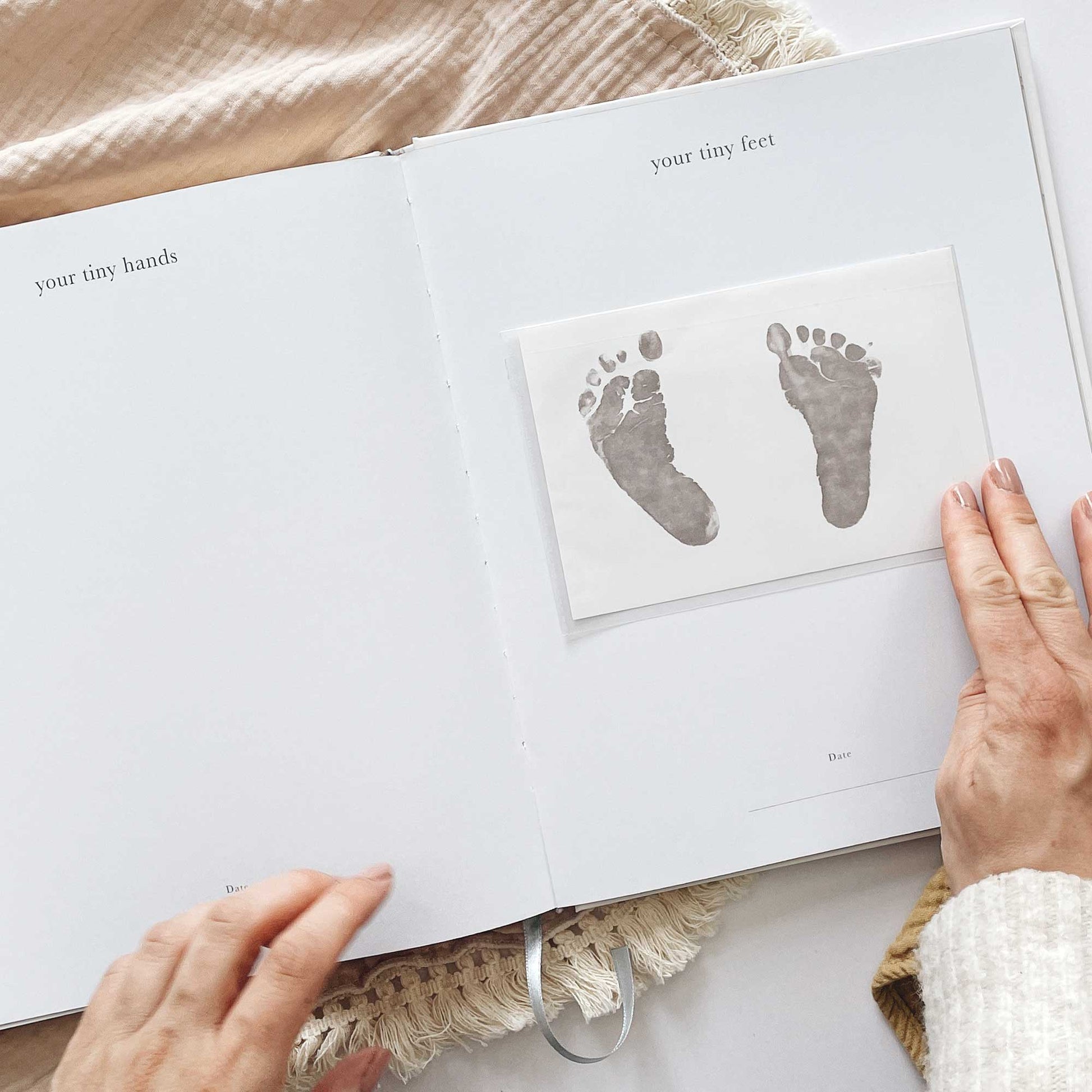Blush and Gold My Pregnancy Journal - Jungle with Gilded Edges Memory Book