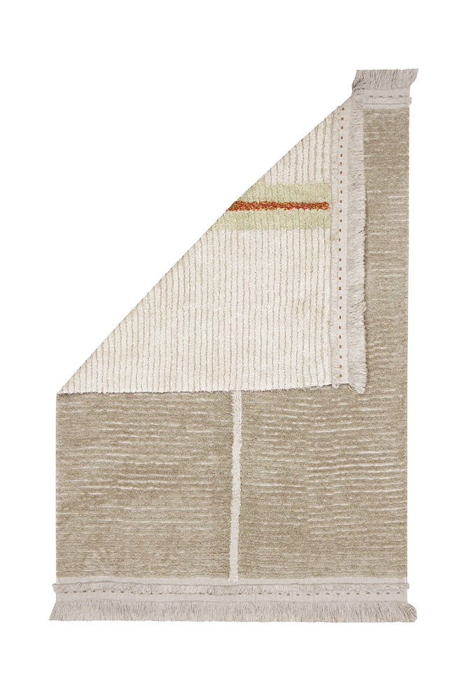 Reversible Washable Rug Duetto Sage  - Reversible