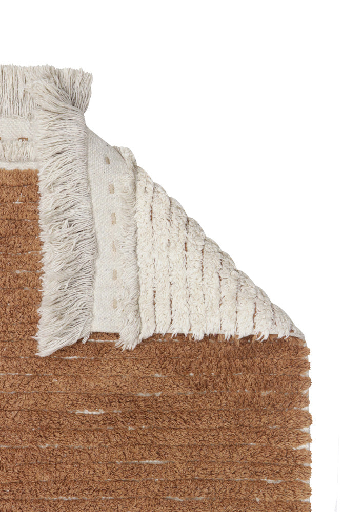 Reversible Washable Rug Duetto Toffee  - Reversible