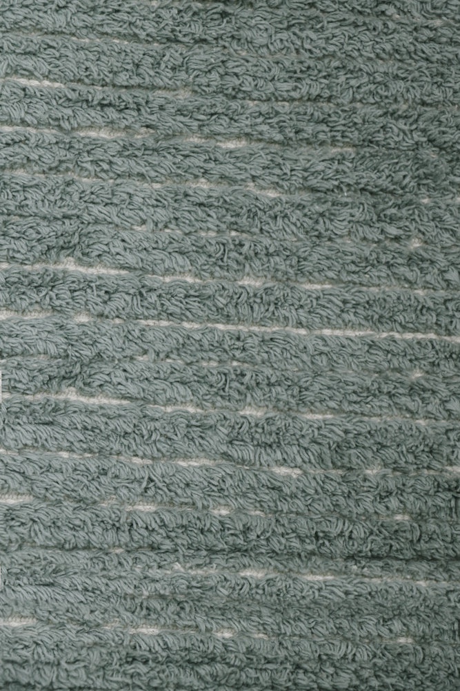 Reversible Washable Rug Twin Vintage Blue  - Reversible