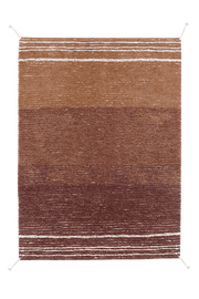 Reversible Washable Rug Twin Toffee  - Reversible