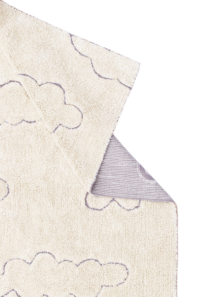 Washable Rug Clouds Natural  - RugCycled Collection