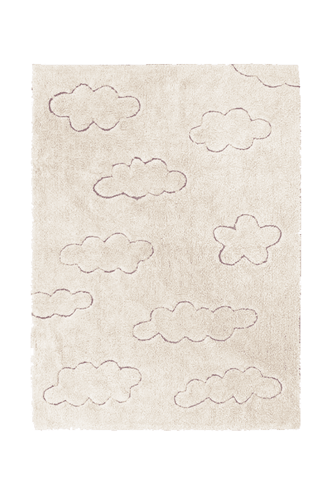 Washable Rug Clouds Natural