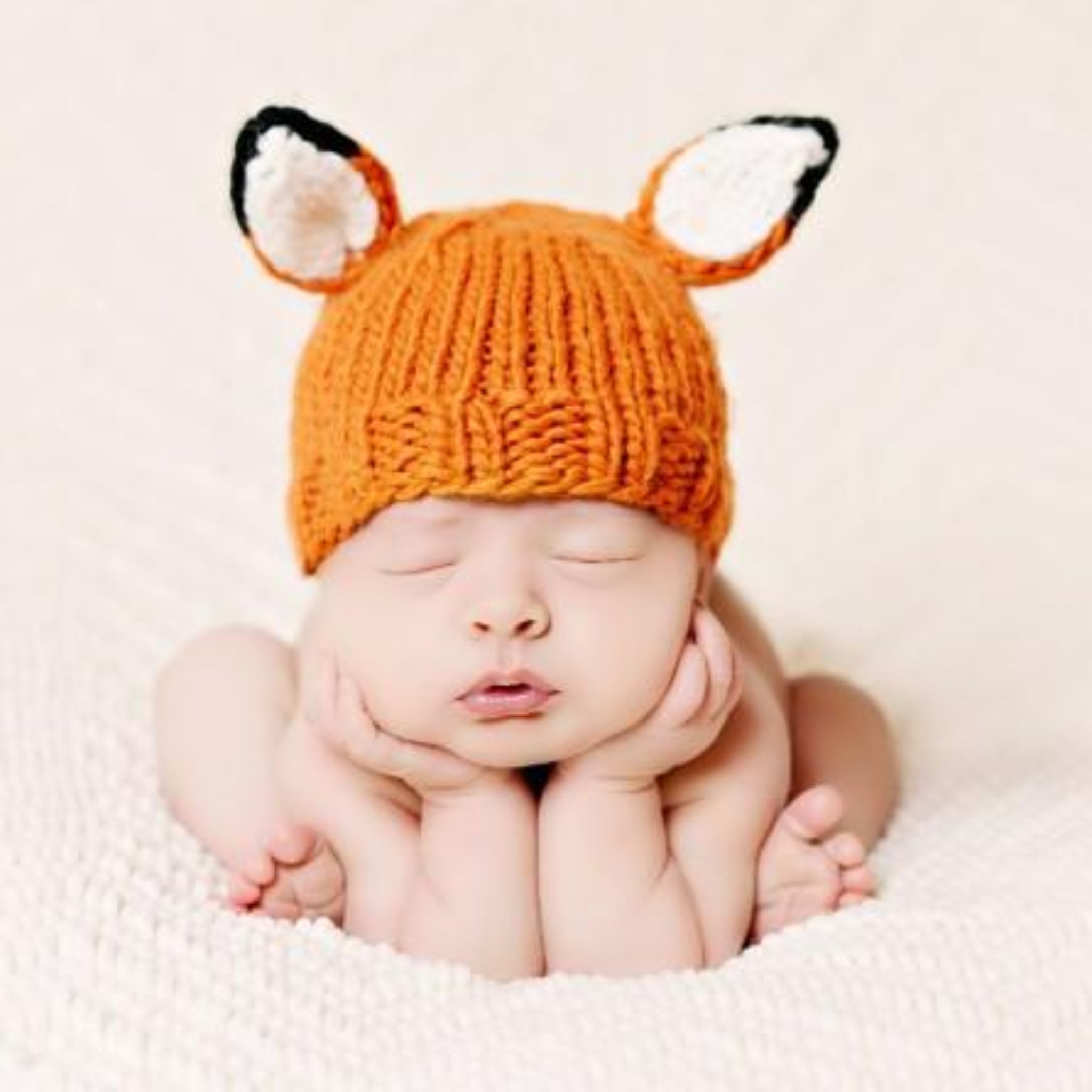 The Blueberry Hill Rusty Fox Newborn Knit Set