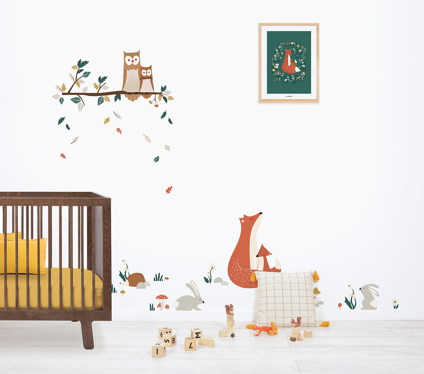 Lilipinso Wall Decals A3 - Fox Family Wall decal