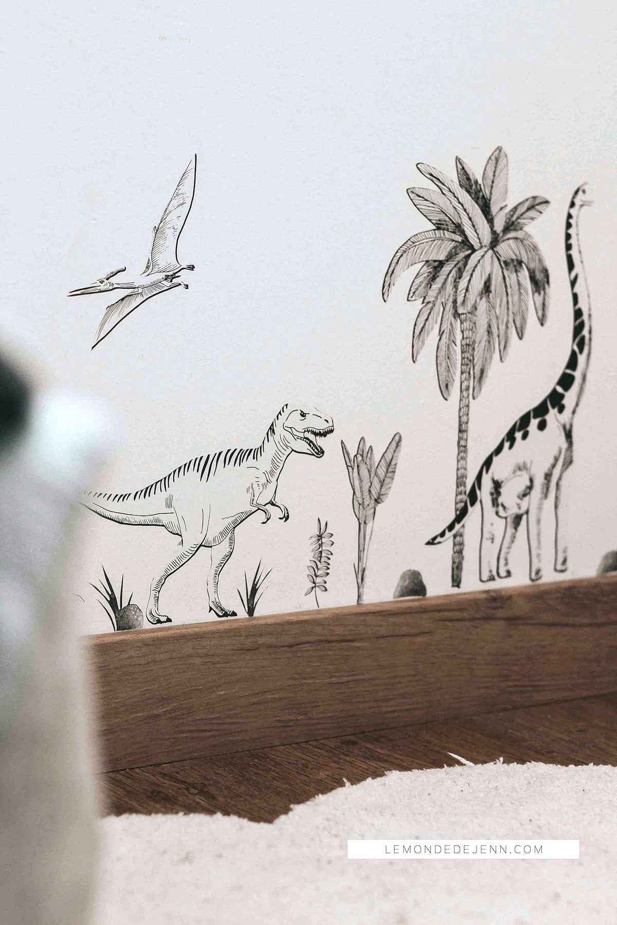 Lilipinso Wall Decals A3 - Dinosaurs & Plants Wall decal