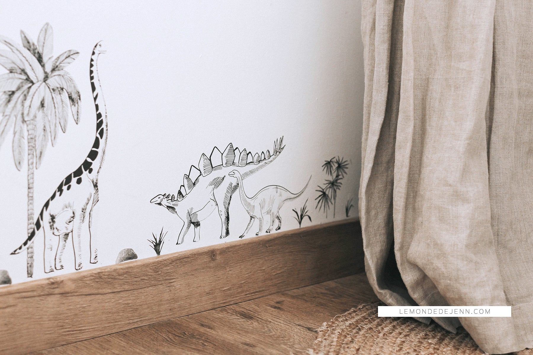 Lilipinso Wall Decals A3 - Dinosaurs & Plants Wall decal