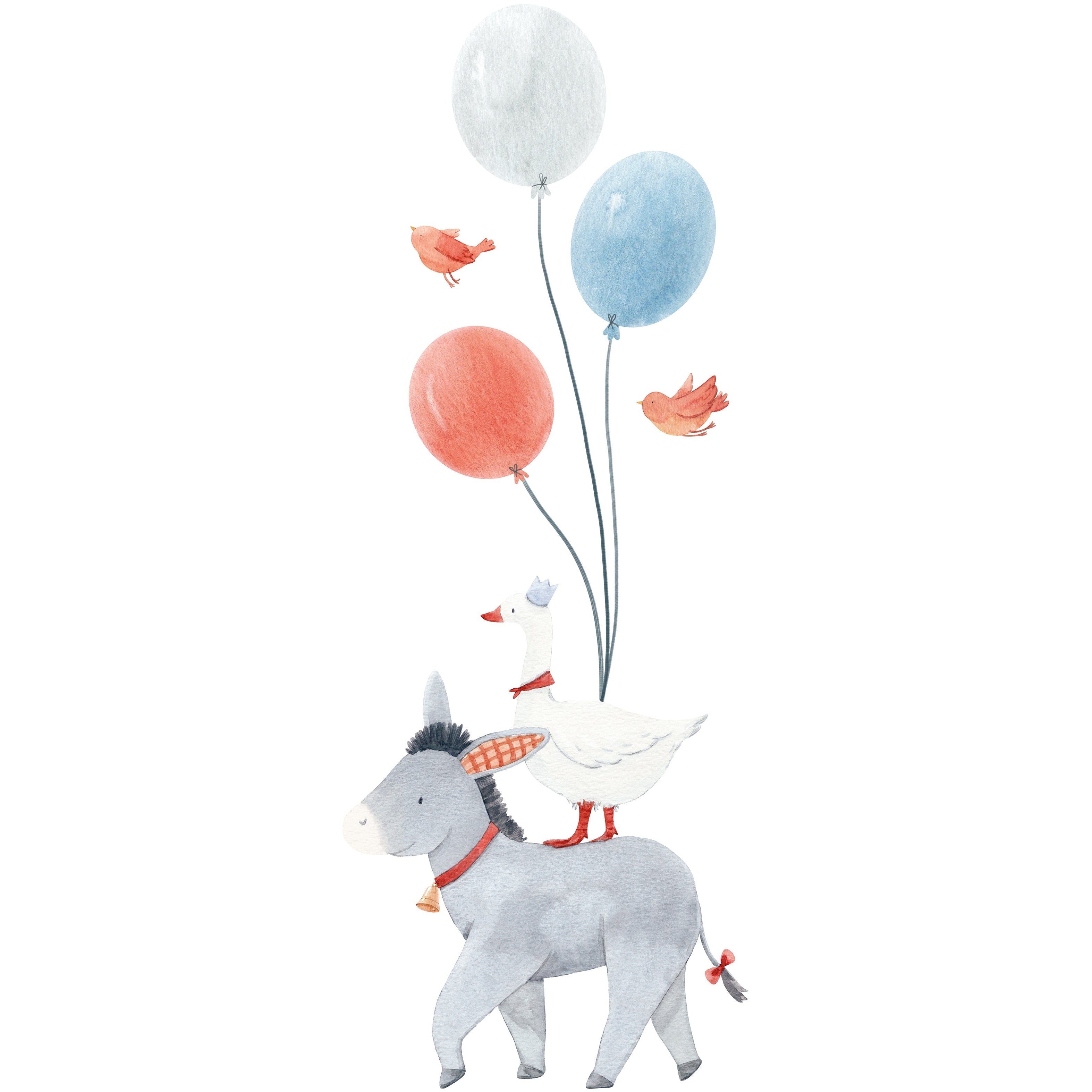 Lilipinso Wall Decals Special Size - Donkey And Ballons Wall decal