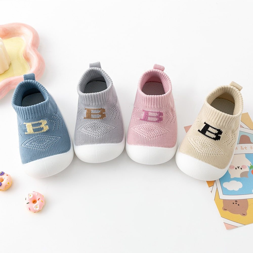 Baby "B" Sock Shoes - Blue