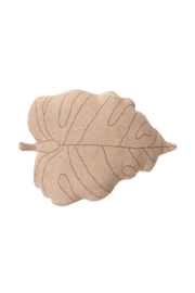 Knitted Cushion Baby Leaf Rose Beige  - Re-Edition