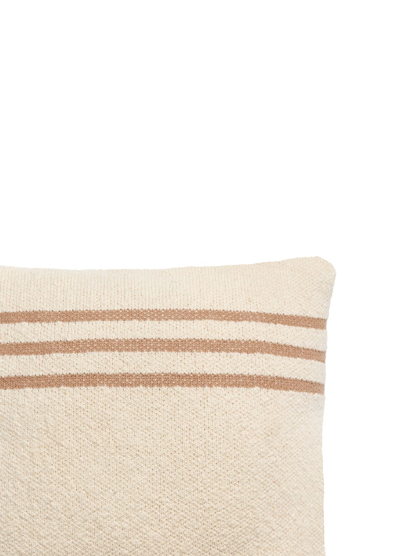 Knitted Cushion Duetto Powder - Natural  - Reversible