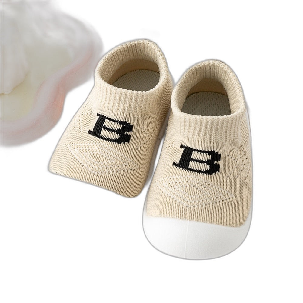 Baby "B" Sock Shoes - Khaki