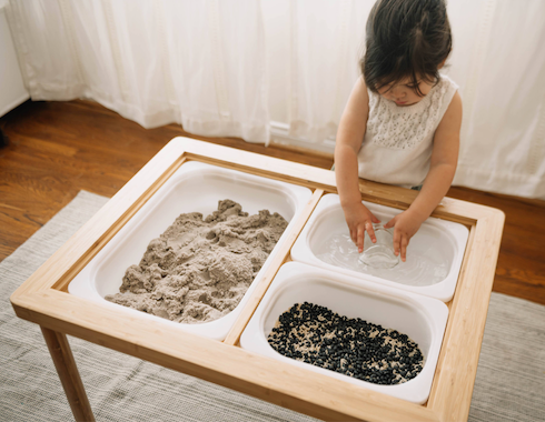 Montessori Sensory Table | Land, Sand And Water