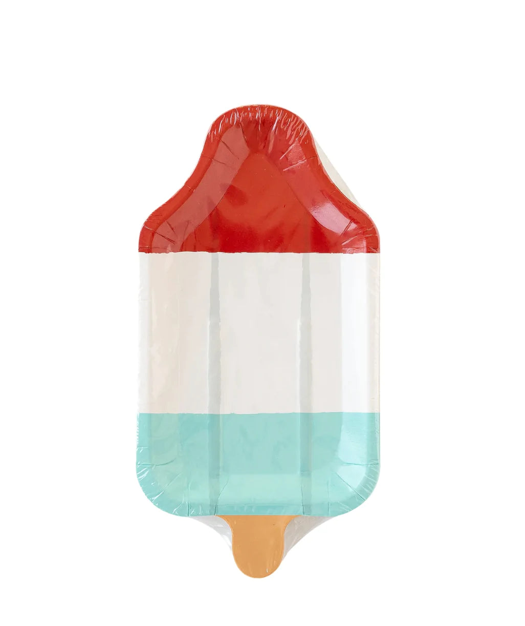 Red White & Blue Popsicle Plate
